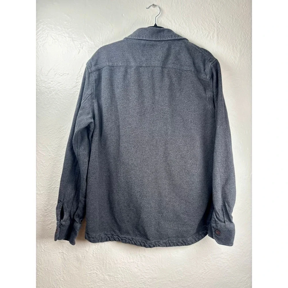 Grayers Shirt Jacket Mens XL Gray Cotton Flannel Shacket Outdoor Heritage Rugged